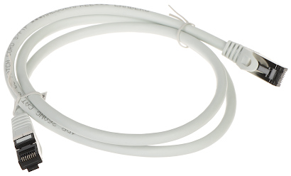 PATCHCORD RJ45/SFTP/8.1/1.0-GREY 1.0m Lanberg-1683593