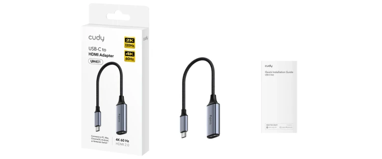 ADAPTER UH401 WTYK USB-C / GNIAZDO HDMI CUDY-1937992