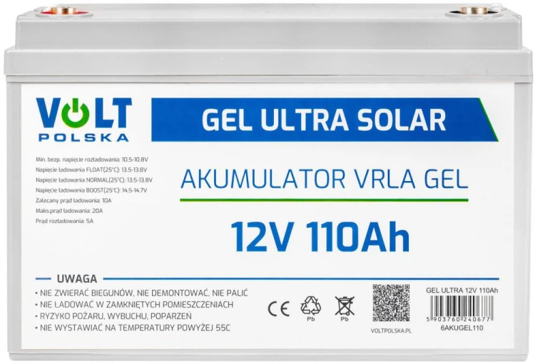 Akumulator Volt Polska GEL VPRO Solar 12V 110Ah-1945222