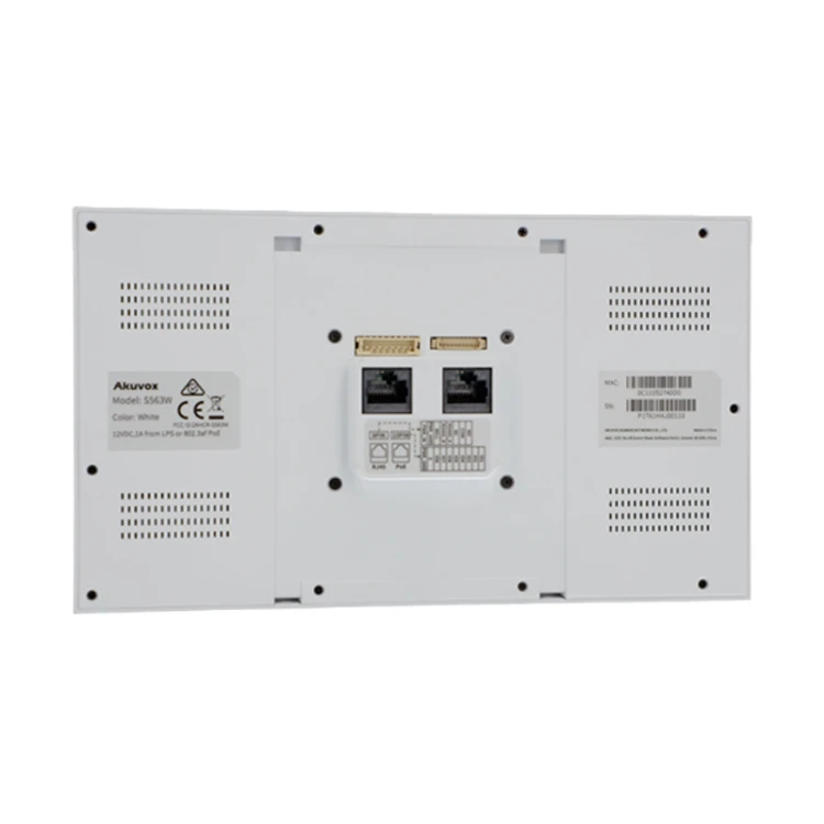 S563W Panel wideodomofonu biały - widok od tyłu - Akuvox.jpg