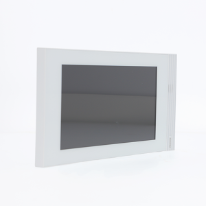 S563W Panel wideodomofonu biały - widok z boku - Akuvox.jpg