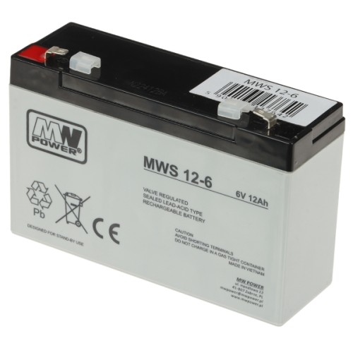 AKUMULATOR 6V/12AH-MWS MW Power-1869574
