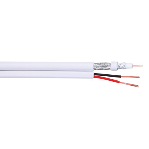 KABEL CCTV PFM941I-RG59N/21-100-WHITE RG59 + 2 x 0.75 mm2 DAHUA-1868927