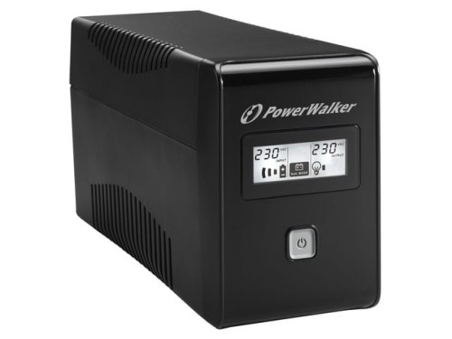 UPS POWERWALKER LINE-INTERACTIVE 650VA 2X SCHUKO OUT, RJ11 IN/OUT, USB, LCD-1151344