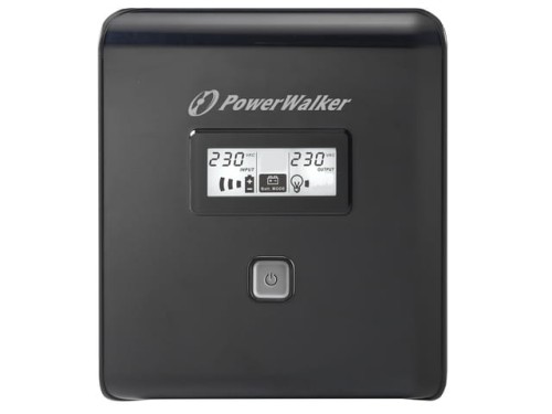 UPS POWERWALKER LINE-INTERACTIVE 1000VA 2X SCHUKO + 2XIEC OUT, RJ11/RJ45 IN/OUT, USB, LCD-1151157