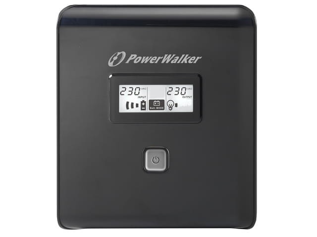 UPS POWERWALKER LINE-INTERACTIVE 1000VA 2X SCHUKO + 2XIEC OUT, RJ11/RJ45 IN/OUT, USB, LCD-1151157