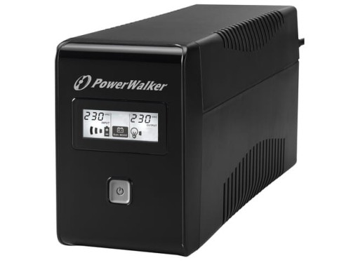 UPS POWERWALKER LINE-INTERACTIVE 650VA 2X SCHUKO OUT, RJ11 IN/OUT, USB, LCD-1151343