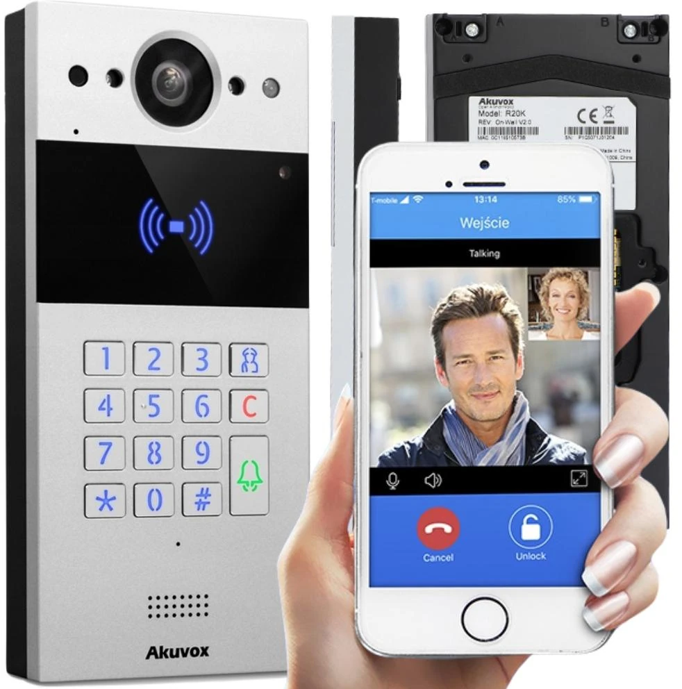 Panel bramowy Akuvox R20K 2-Wire z obsługą w aplikacji mobilnej
