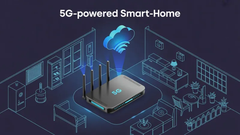 Schemat inteligentnego domu z 5G: szybka reakcja, awaryjne przełączenie i pasmo dla IoT