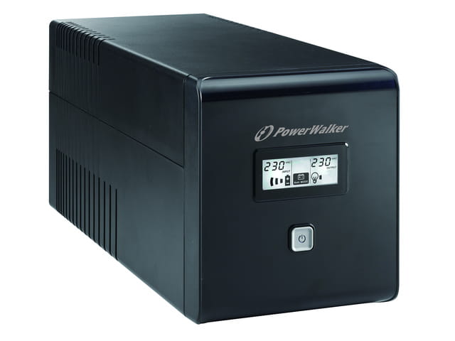 UPS POWERWALKER LINE-INTERACTIVE 1000VA 2X SCHUKO + 2XIEC OUT, RJ11/RJ45 IN/OUT, USB, LCD-1151158