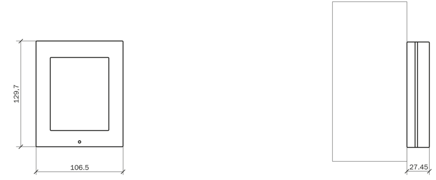 9155021 - Płyta czołowa do montażu natynkowego dla 1 modułu - wymiary.png