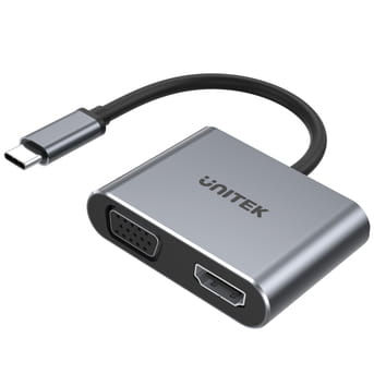 Unitek Adapter USB-C na HDMI 4K@60Hz i VGA FullHD-1174617