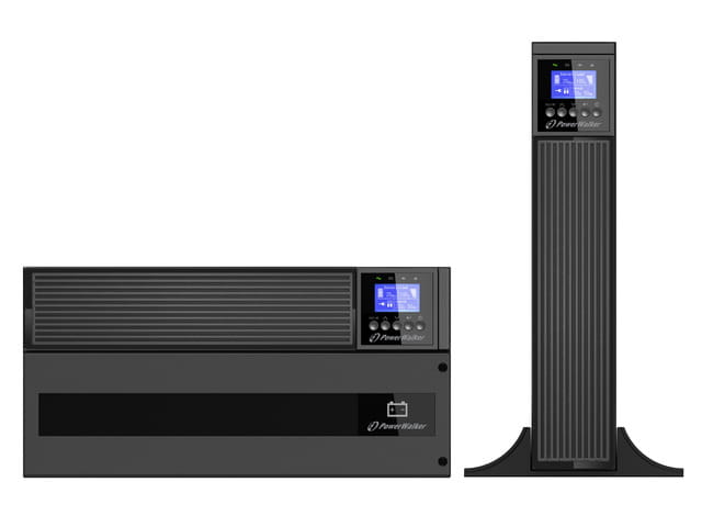 UPS RACK 19" POWERWALKER ON-LINE 6000VA ICR IOT PF1, TERMINAL OUT, USB/RS-232, LCD-1209866