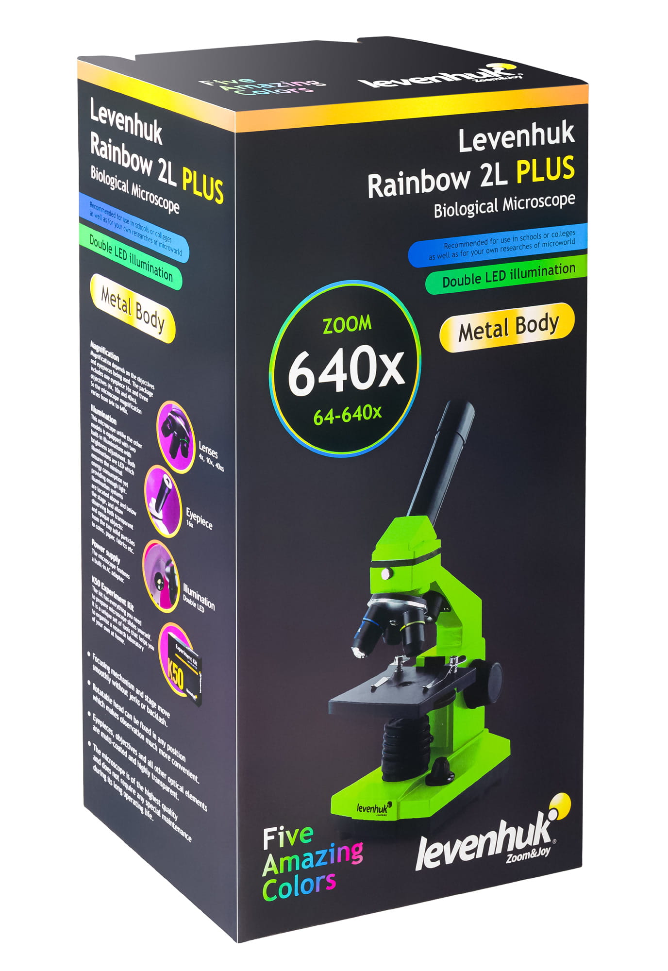 (PL) Mikroskop Levenhuk Rainbow 2L PLUS Amethyst\Ametyst-1438951