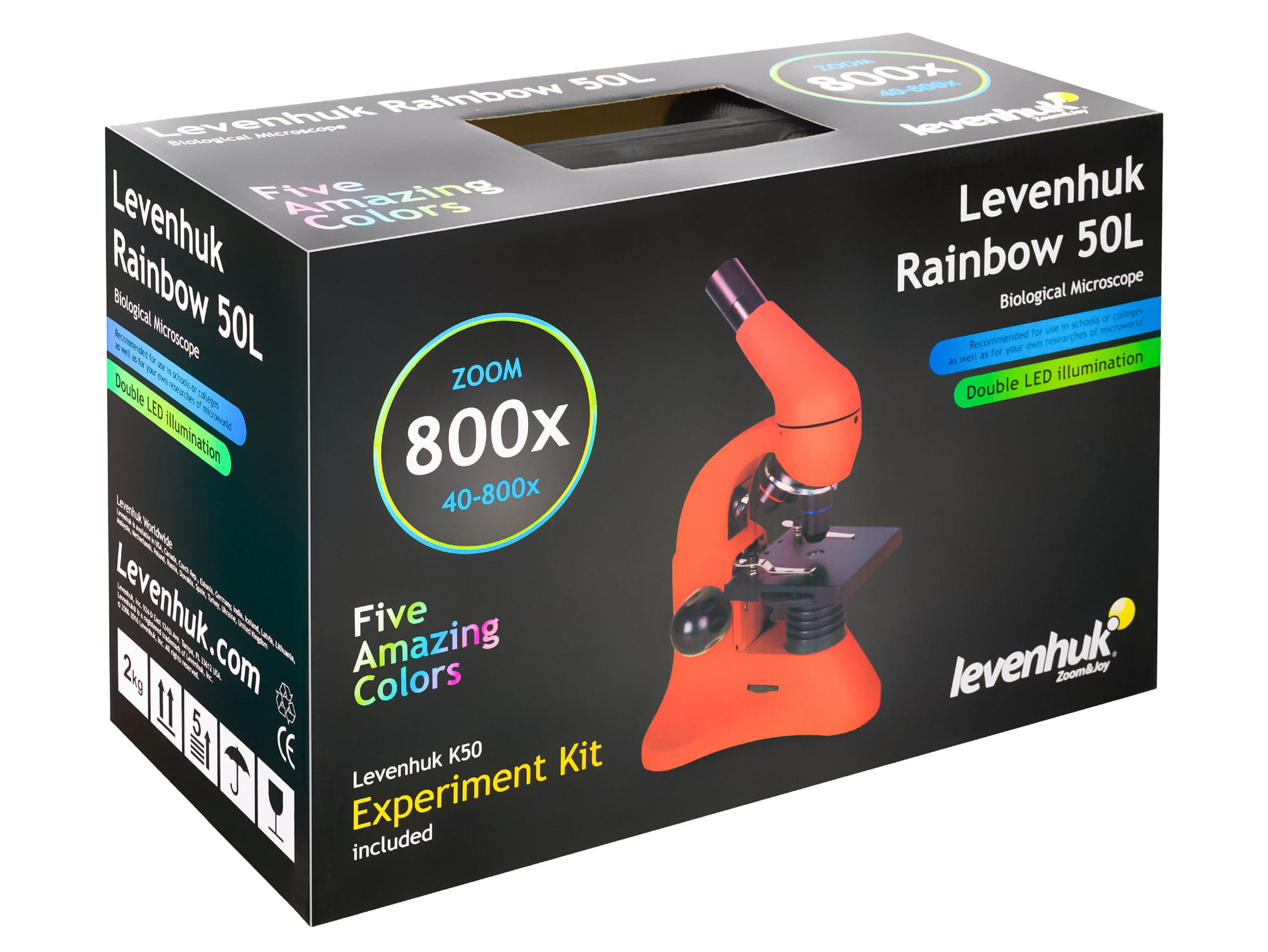 (PL) Mikroskop Levenhuk Rainbow 50L Azure\Lazur-1439052