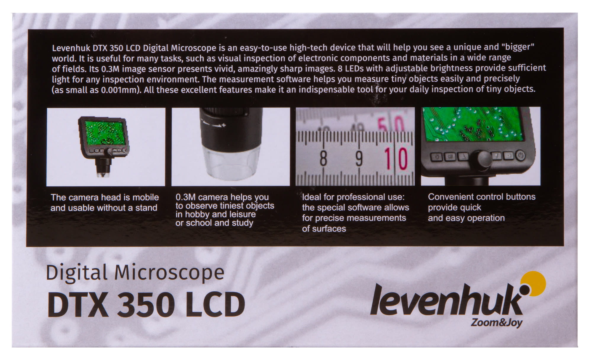 Mikroskop cyfrowy Levenhuk DTX 350 LCD-1439589