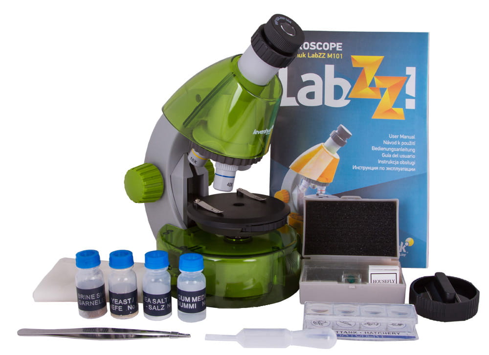 (PL) Mikroskop Levenhuk LabZZ M101 Lime\Limonka-1444532