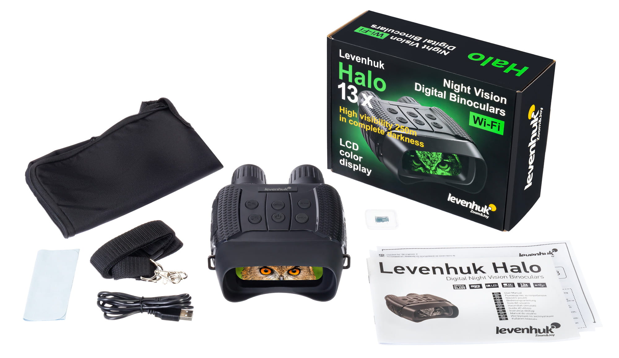 Cyfrowa lornetka noktowizyjna Levenhuk Halo 13X-1451536