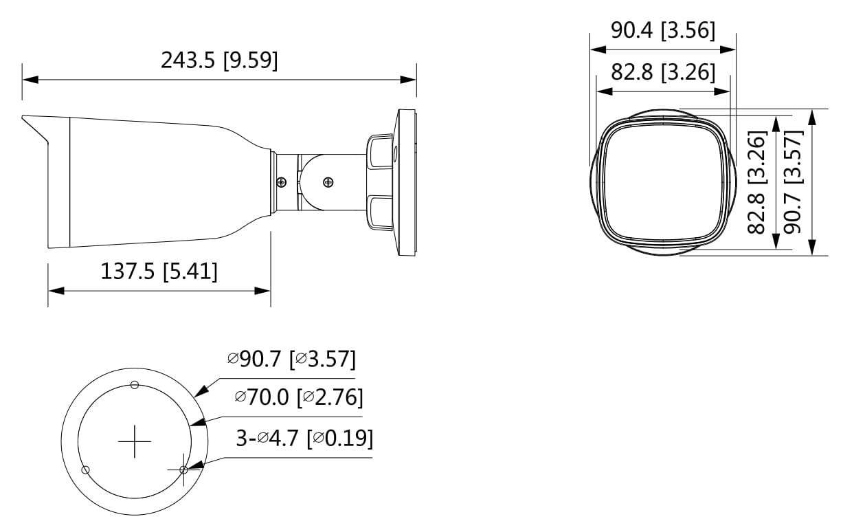 KAMERA AHD, HD-CVI, HD-TVI, PAL HAC-B3A21-Z-2712 - 1080p 2.7... 12mm - MOTOZOOM DAHUA-1332284