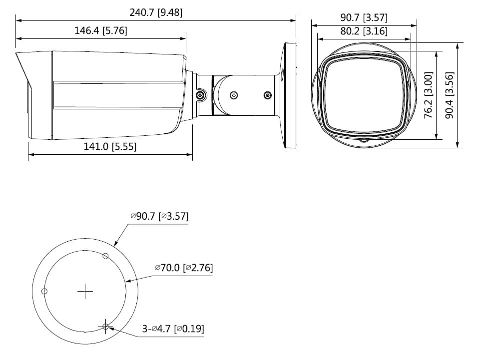 KAMERA AHD, HD-CVI, HD-TVI, PAL HAC-HFW1231TM-I8-A-0360B - 1080p 3.6mm DAHUA-1325675