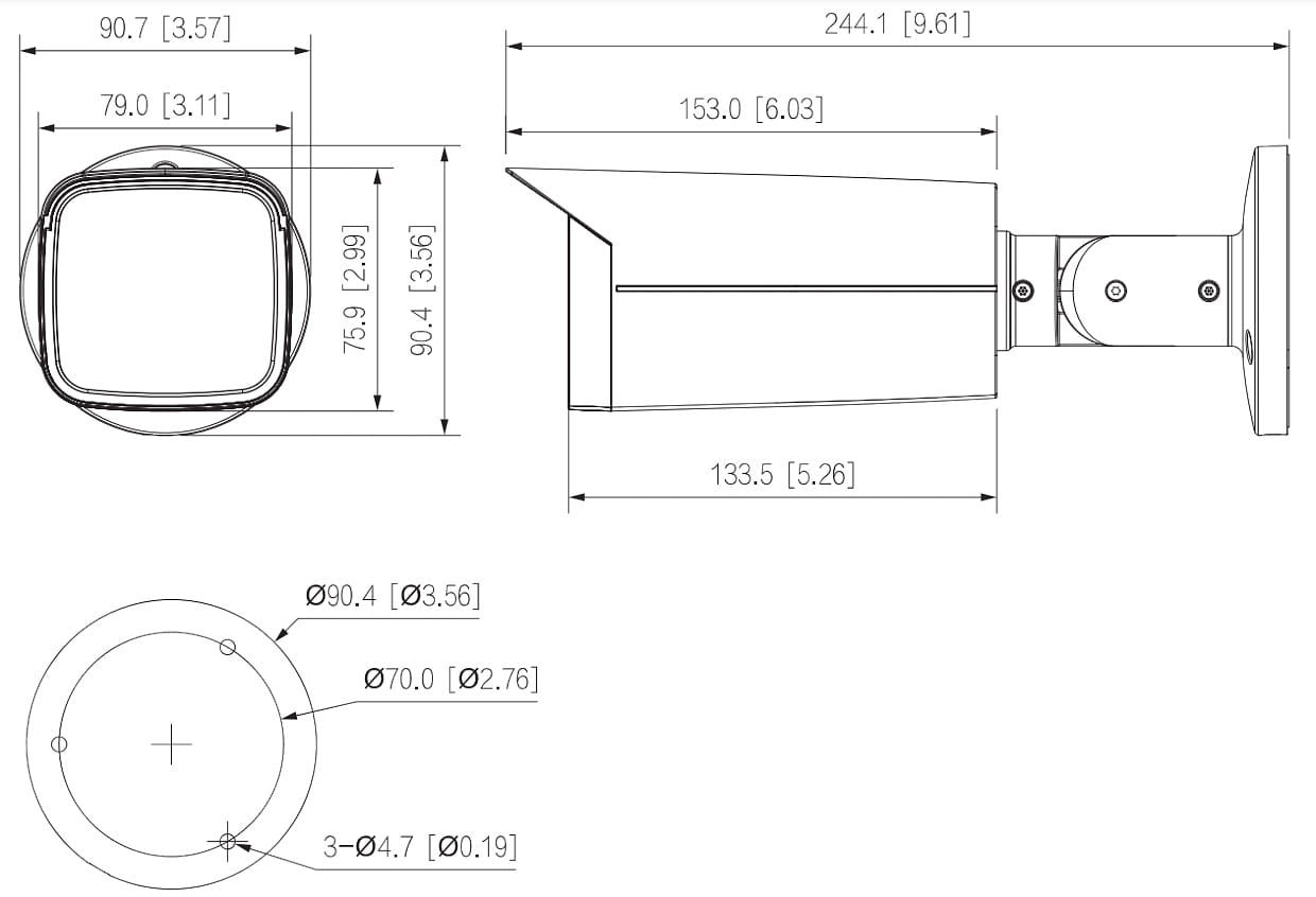 KAMERA AHD, HD-CVI, HD-TVI, PAL HAC-HFW2241TU-Z-A-27135-S2-DIP - 1080p 2.7... 13.5mm - MOTOZOOM DAHUA-1361425