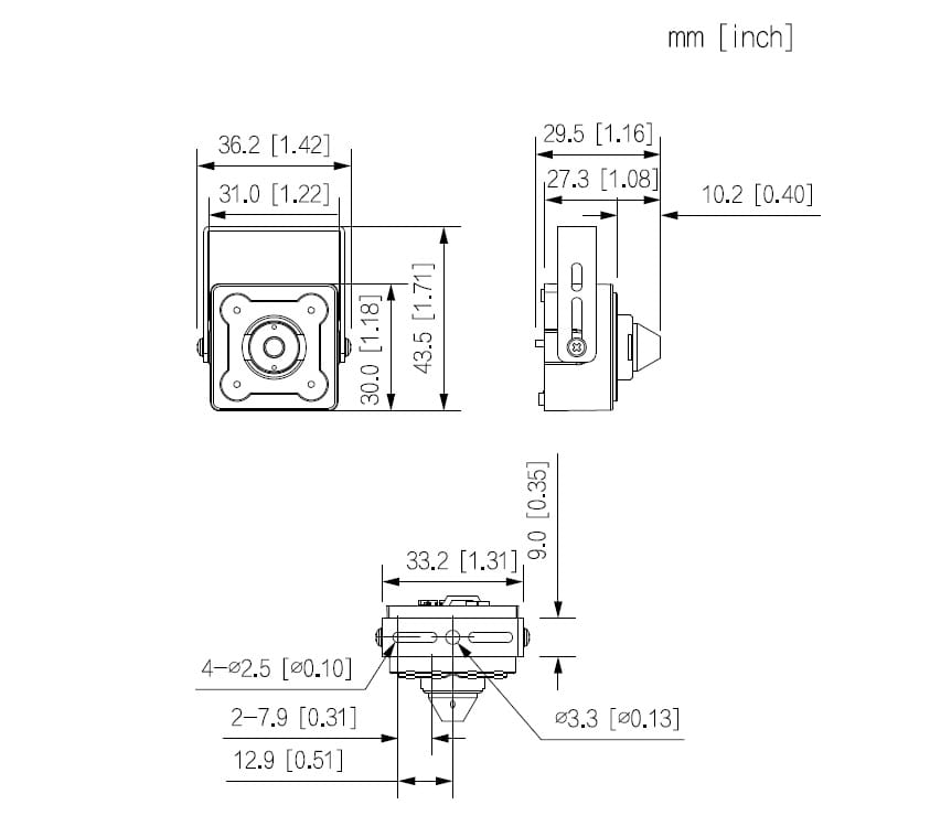 KAMERA AHD, HD-CVI, HD-TVI, PAL HAC-HUM3201B-P-0280B-S2 PINHOLE - 1080p 2.8mm DAHUA-1517489