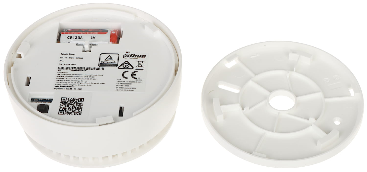 BEZPRZEWODOWA CZUJKA DYMU HY-SA21A-W2(868) DAHUA-1360564