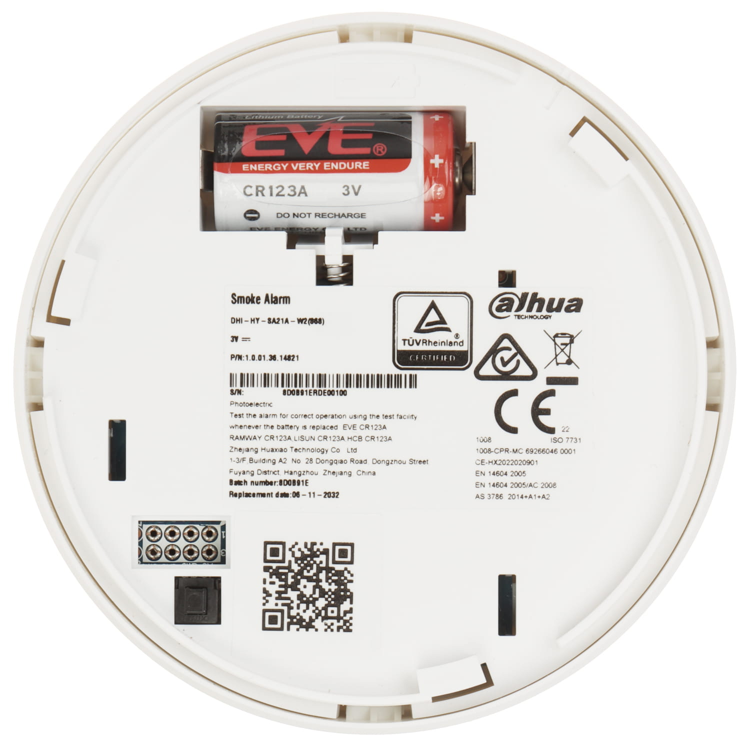 BEZPRZEWODOWA CZUJKA DYMU HY-SA21A-W2(868) DAHUA-1360565