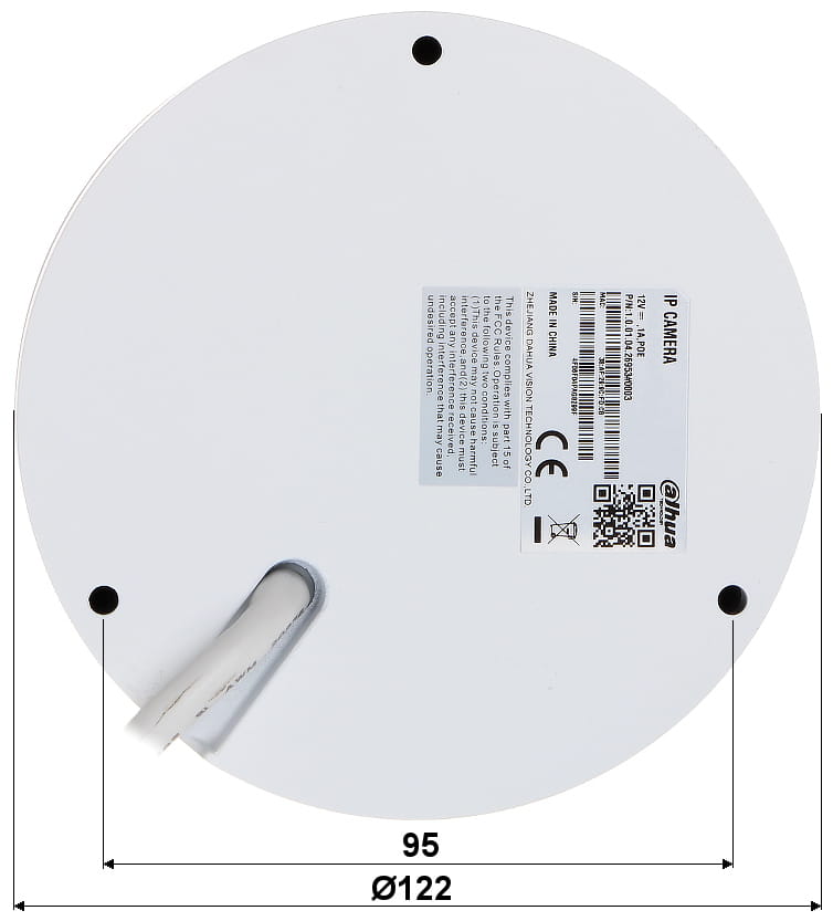 KAMERA WANDALOODPORNA IP IPC-HDBW5249R-ASE-NI-0360B Full-Color - 1080p 3.6mm DAHUA-1333912