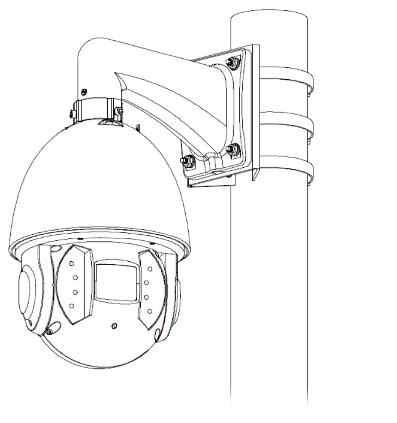 UCHWYT NA SŁUP PFA150-V2 DAHUA-1342146