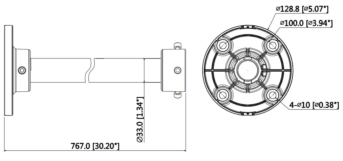 UCHWYT SUFITOWY KAMERY PFB220C DAHUA-1337872