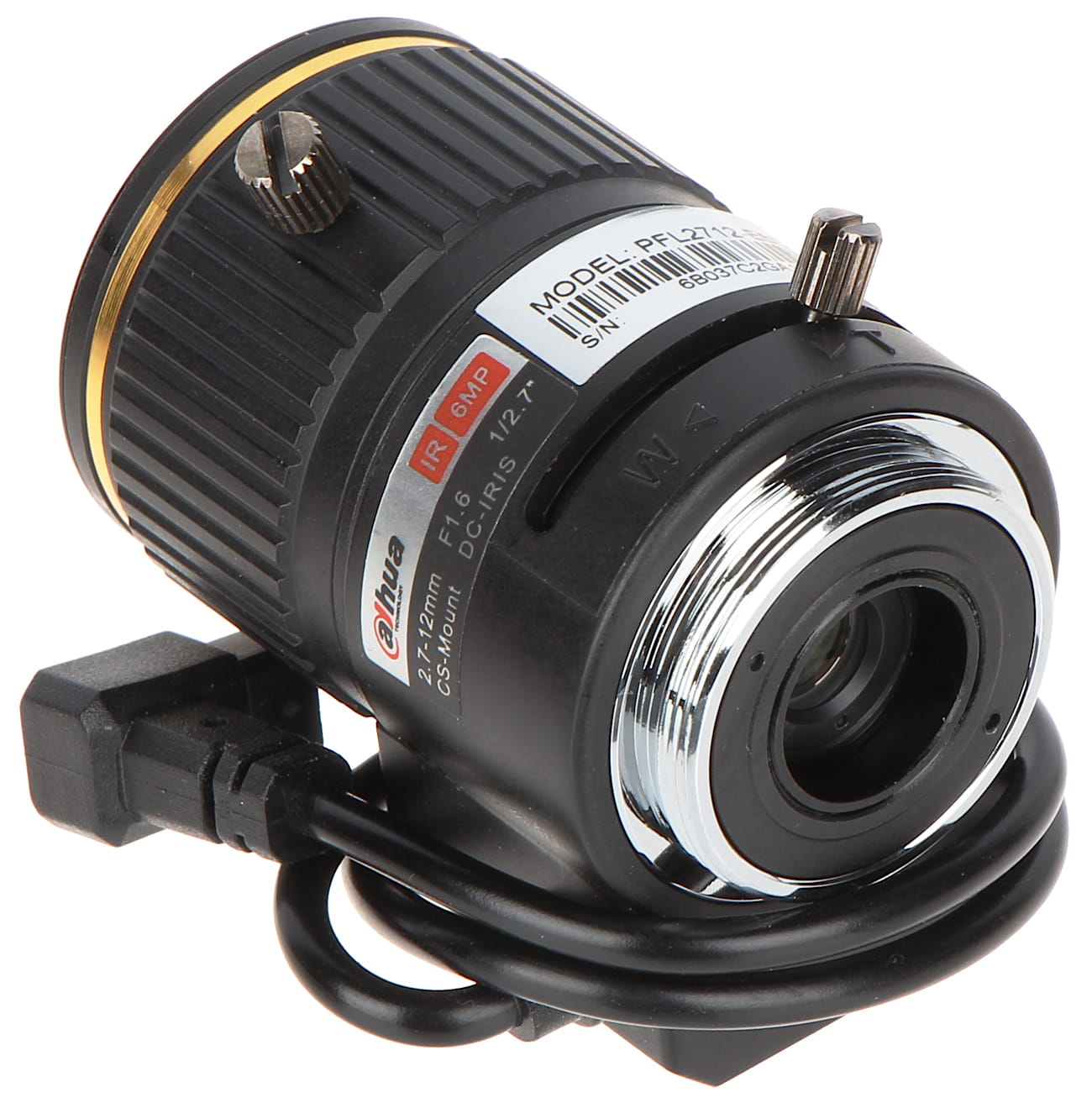 OBIEKTYW ZOOM IR MEGA-PIXEL PFL2712-E6D 2.7... 12mm DC DAHUA-1332313
