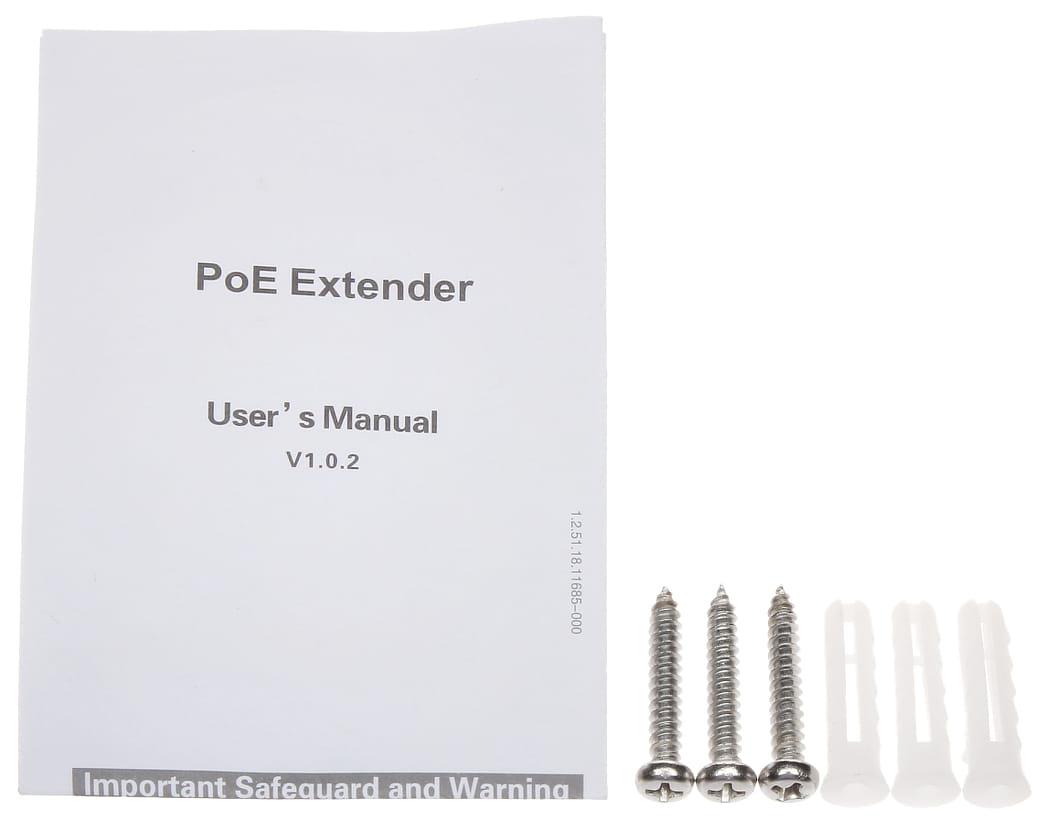 SWITCH POE / EXTENDER PFT1300 3-PORTOWY DAHUA-1337648