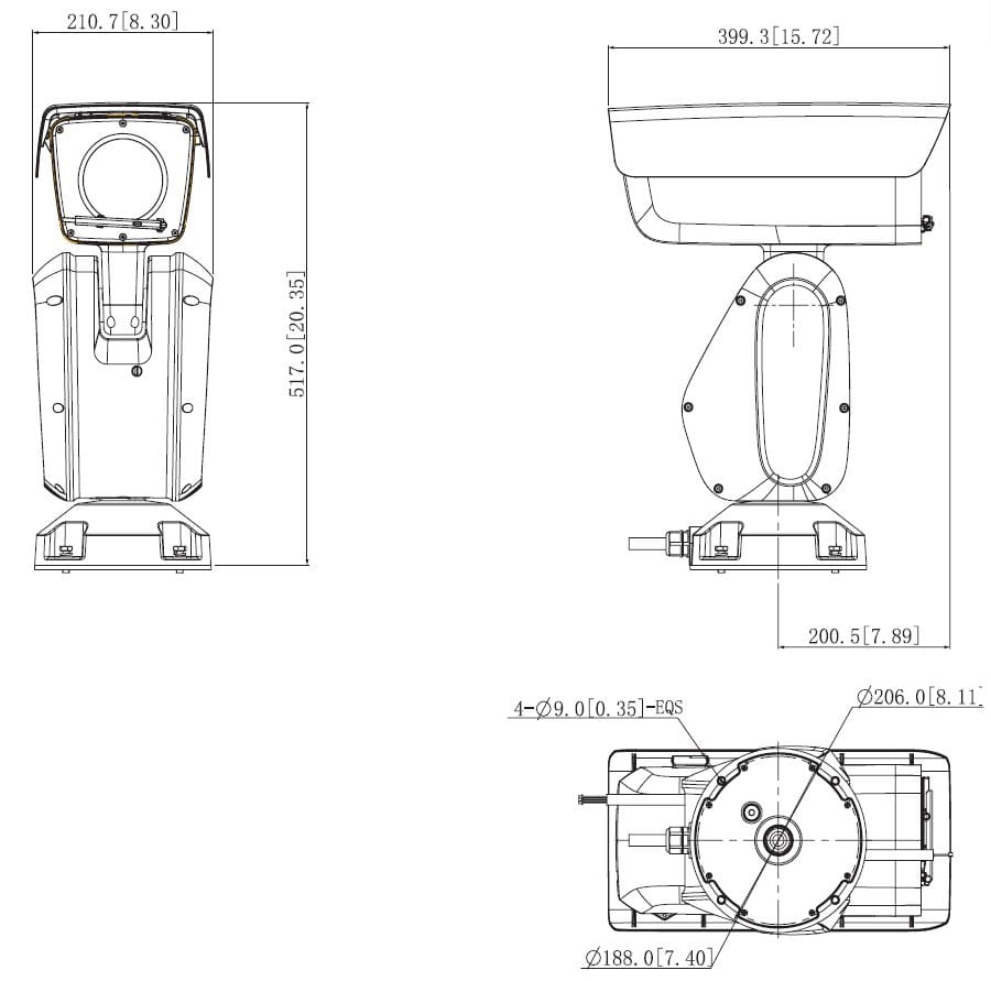 KAMERA IP SZYBKOOBROTOWA ZEWNĘTRZNA PTZ85260-HNF-PA - 1080p, 5.6... 336mm DAHUA-1323964