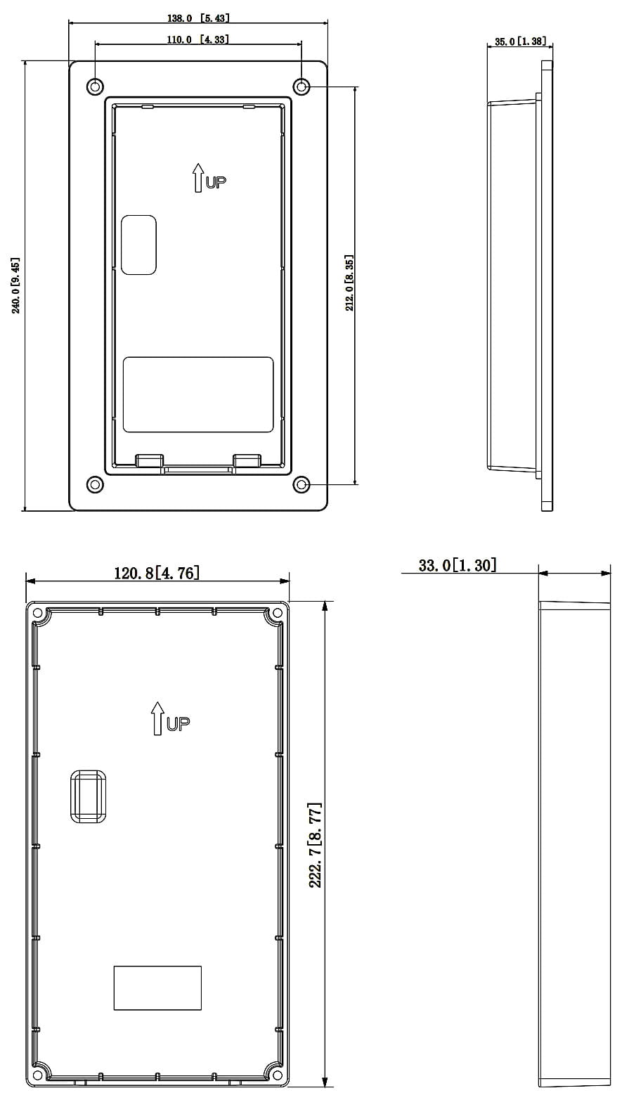 OBUDOWA PODTYNKOWA VTM116-01 DAHUA-1335015