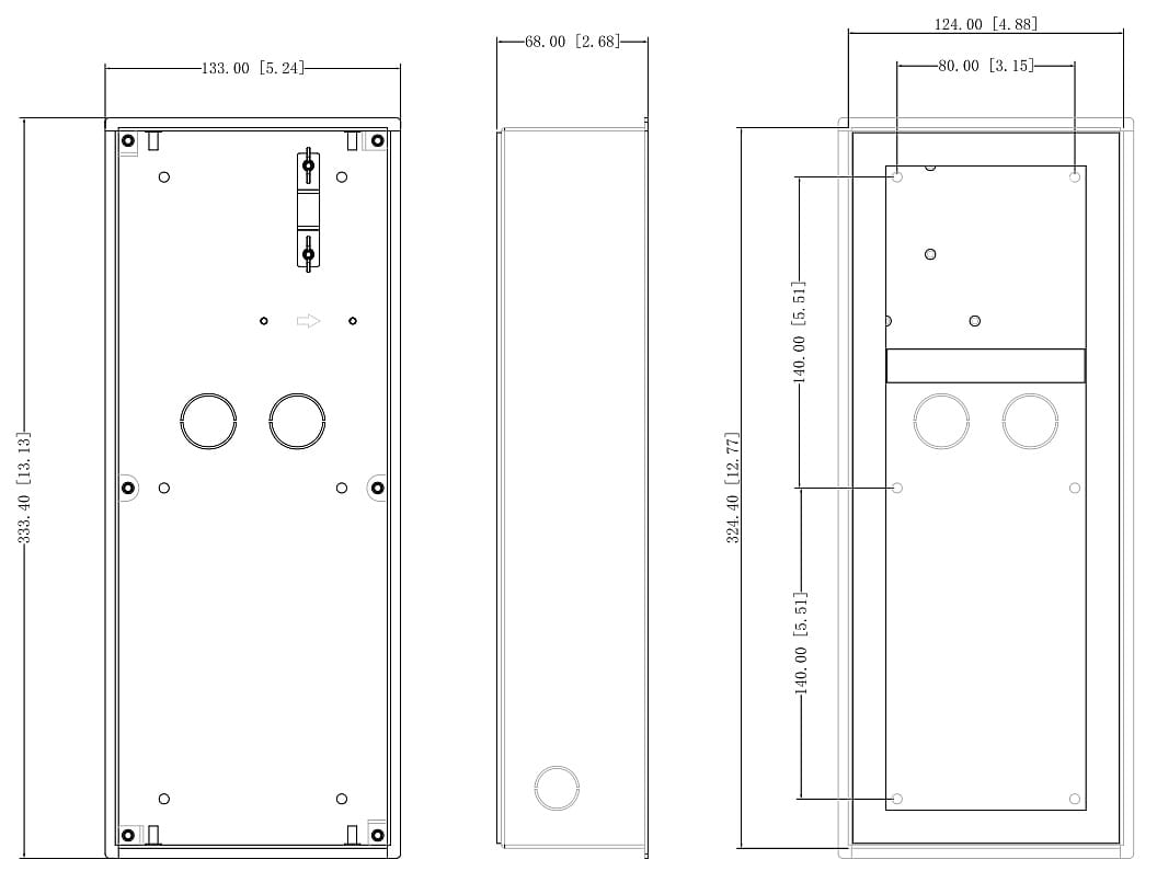 OBUDOWA PODTYNKOWA VTM128 DAHUA-1334513