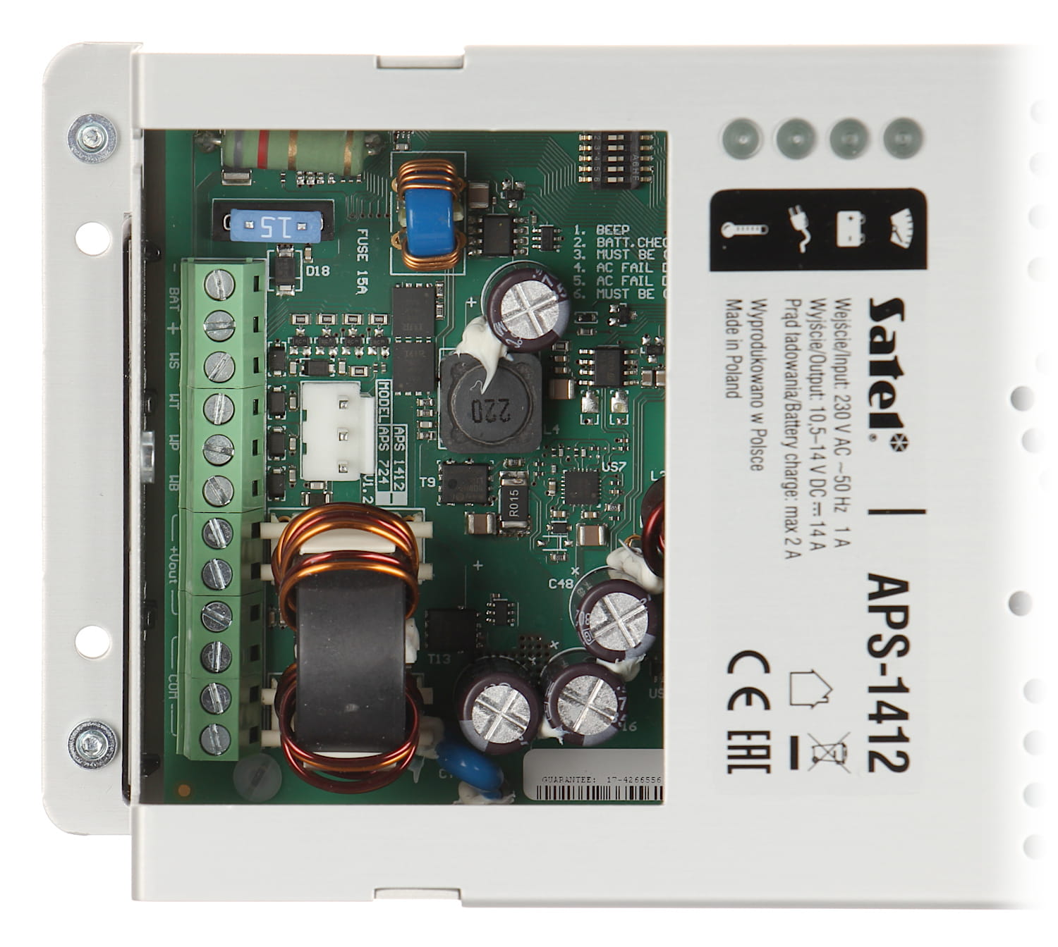 ZASILACZ BUFOROWY IMPULSOWY APS-1412 SATEL-1335378