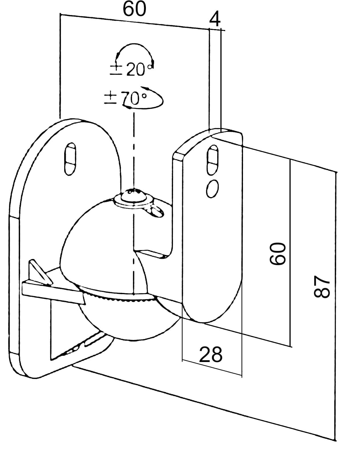 UCHWYT GŁOŚNIKOWY BRATECK-SB-24-1334946
