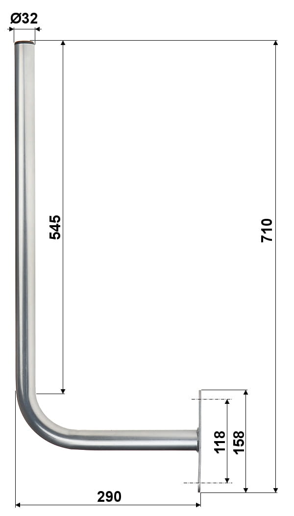 UCHWYT MUROWY UML-32L30X60-1355550
