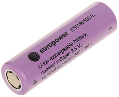 AKUMULATOR LI-ION BAT-ICR18650CIL/EP 3.6V EUROPOWER-1469668