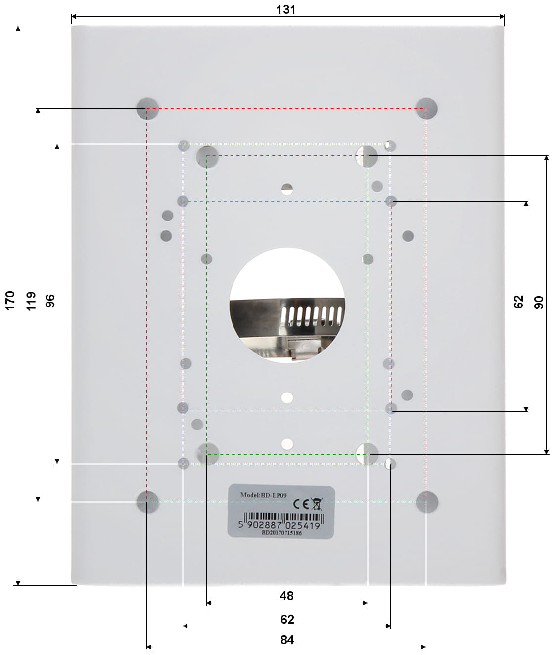 UCHWYT NA SŁUP BD-LP09-1345865