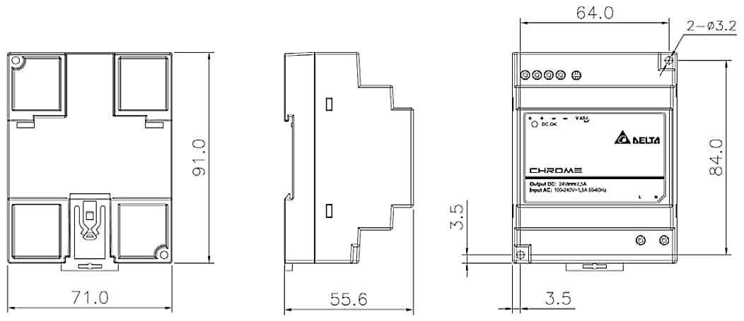 ZASILACZ IMPULSOWY DRC-24V60W-1AZ-1351834