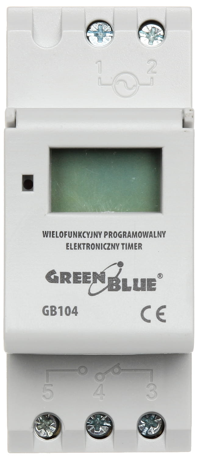 PROGRAMOWALNY ELEKTRONICZNY PRZEŁĄCZNIK CZASOWY GB-104-1347946