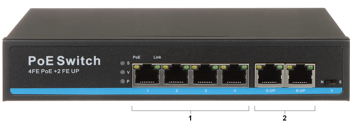 SWITCH POE GTX-A1-06-42 4-PORTOWY-1323804