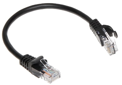 PATCHCORD RJ45/0.2-BLACK 0.2m-1348581