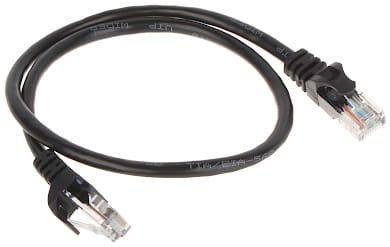 PATCHCORD RJ45/0.5-BLACK 0.5m-1353719