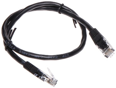 PATCHCORD RJ45/6/0.5-BLACK 0.5m-1350846