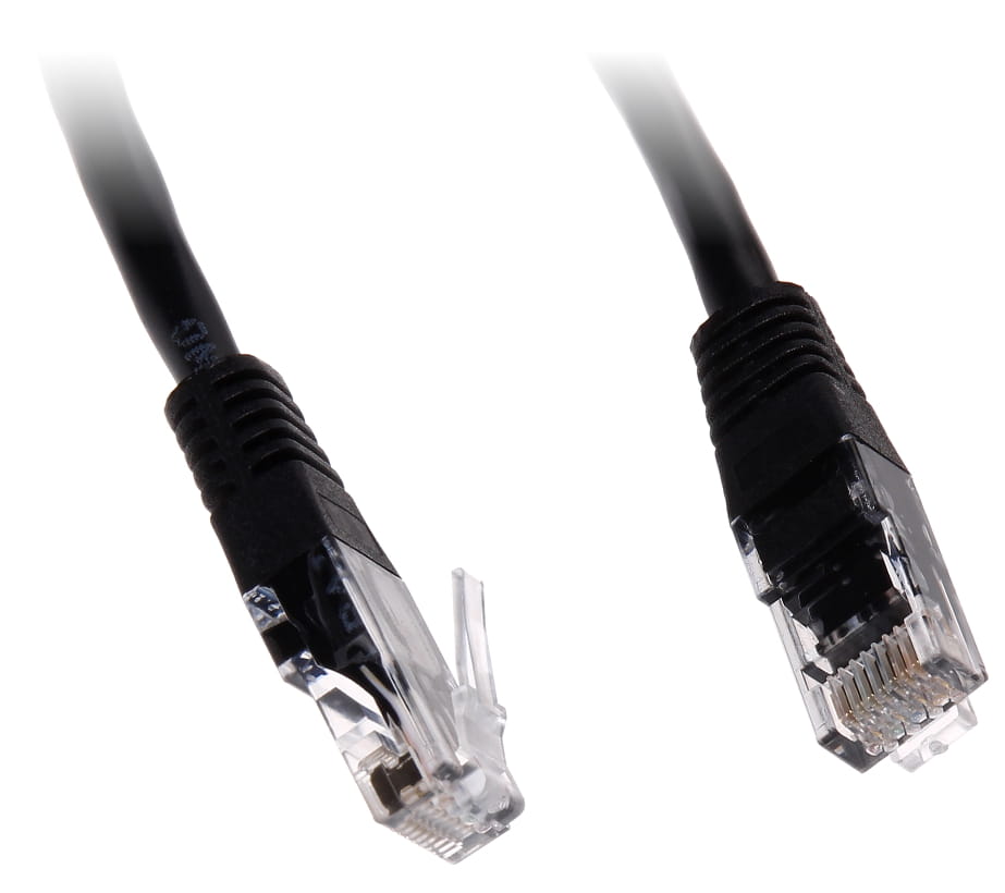 PATCHCORD RJ45/6/0.5-BLACK 0.5m-1350845