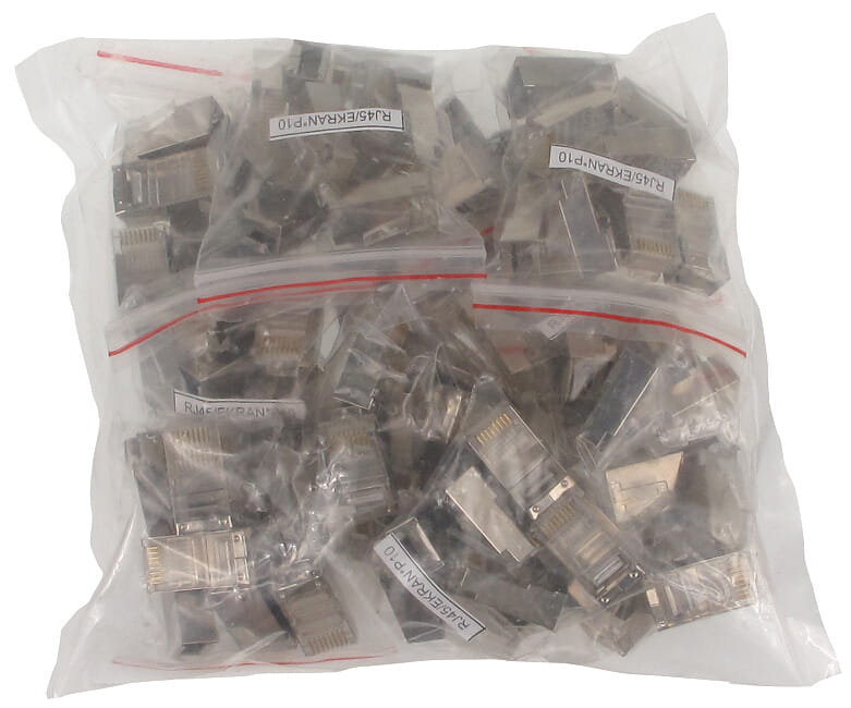 WTYK MODULARNY EKRANOWANY RJ45/EKRAN*P100-1353232