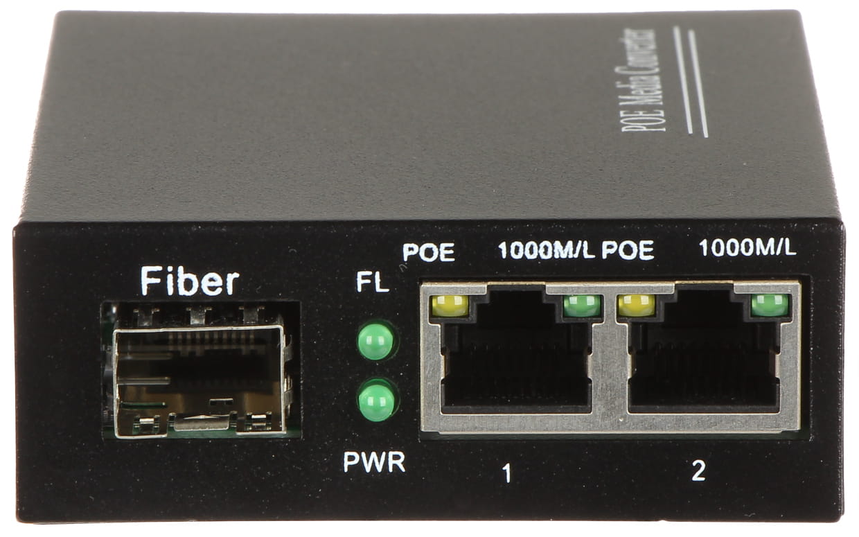 SWITCH POE SPS-2P/1SFP 2-PORTOWY + SFP-1332443